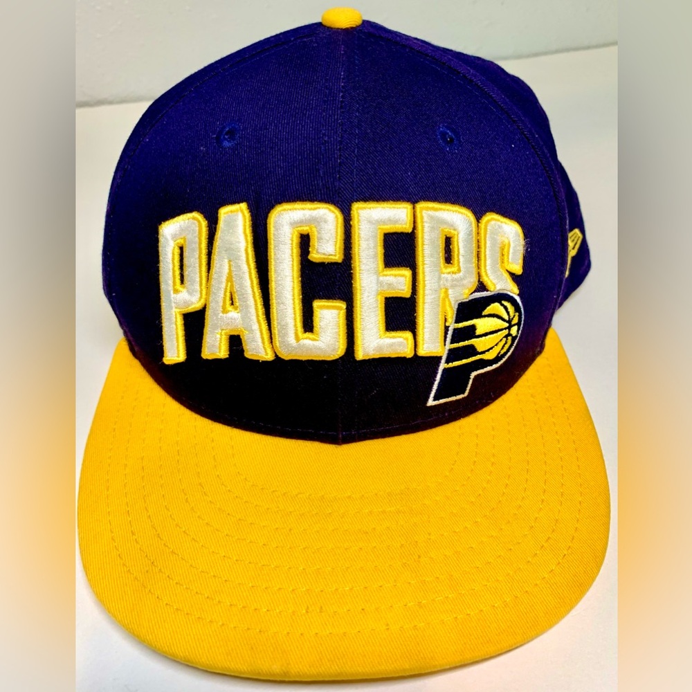 NBA Pacers Navy and Yellow Cap SnapBack 9Fifty New Era OSFM